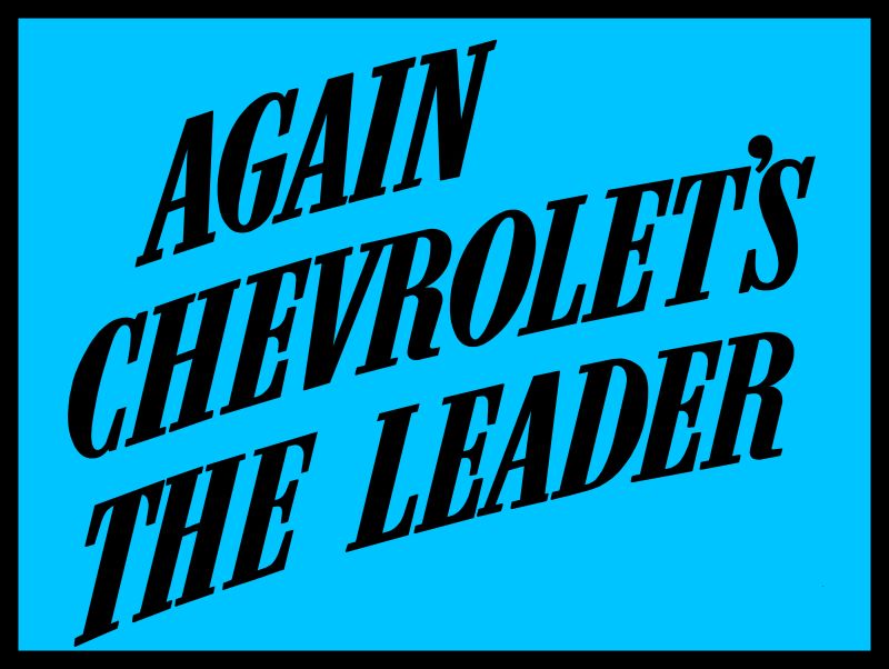 chevrolets the leader