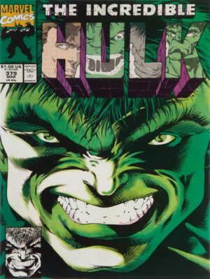 The Incredible Hulk 379 Comic Book Collectible Metal Sign: Gray Hulk – Large Size