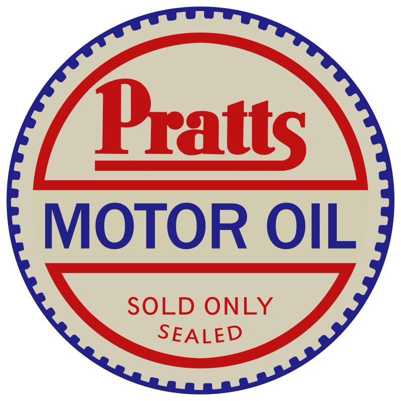 pratts motor oil round