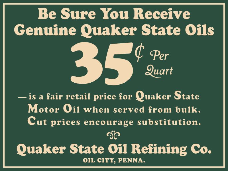 quaker state 35 cents