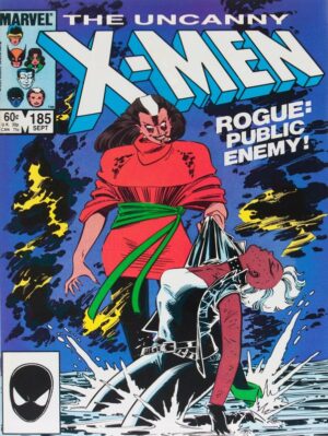 Uncanny X-Men 185 Comic Book Collectible Metal Sign: Rogue, Public Enemy – Large Size