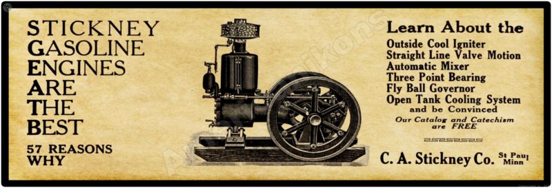 1910 Stickney Engines Long