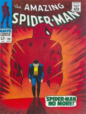 The Amazing Spider-Man Issue 50 Collectible NEW Metal Sign: 9" x 12"