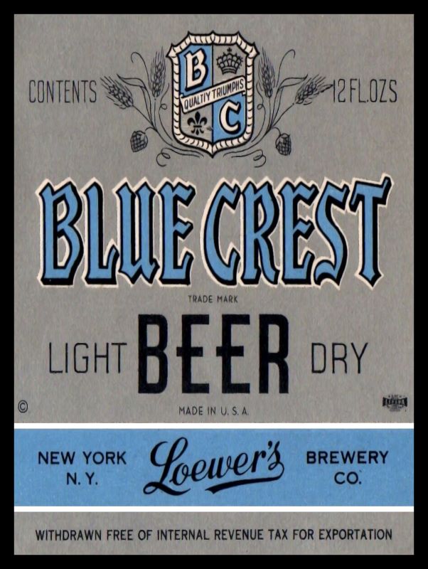 blue crest beer new york