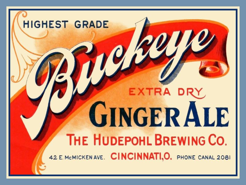 buckeye ginger ale by hudepohl cincinnati ohio