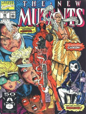 The New Mutants 98 Collectible NEW Comic Book Metal Sign: 12 x16" Large Size - First Deadpool - Image 1