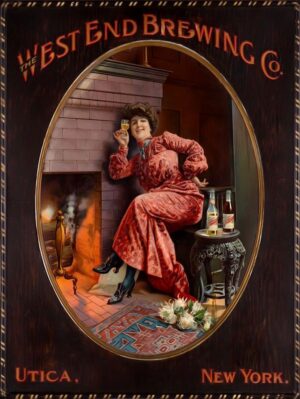 West End Brewing Company of Utica, New York Collectible NEW Metal Sign: 24 x 30" Steel XL Size