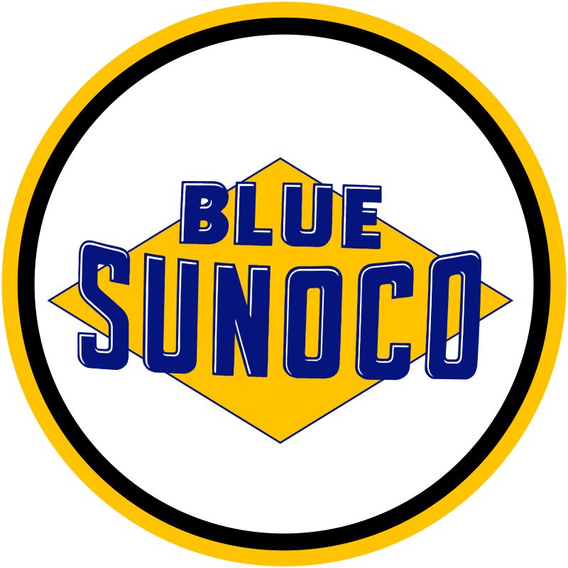 blue sunoco round