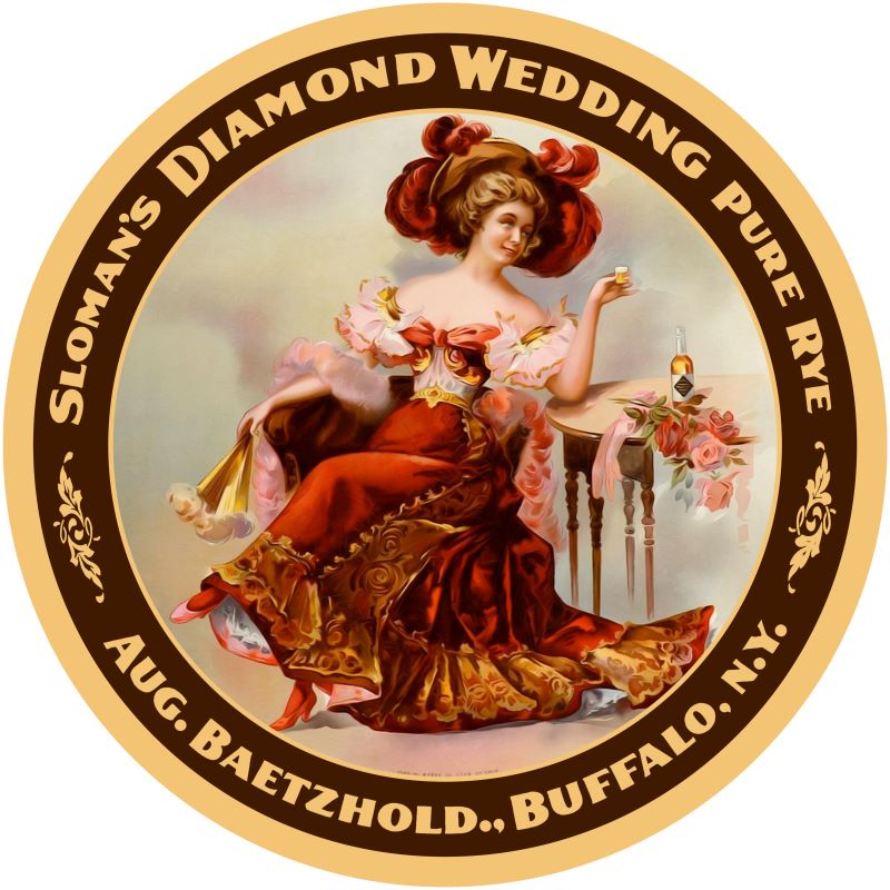 diamond wedding whisky round