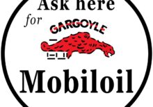 Gargoyle Mobil Oil Collectible NEW Steel Sign: 28" Diameter & Made in USA