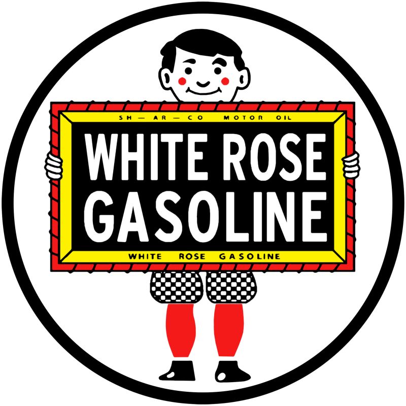 white rose round