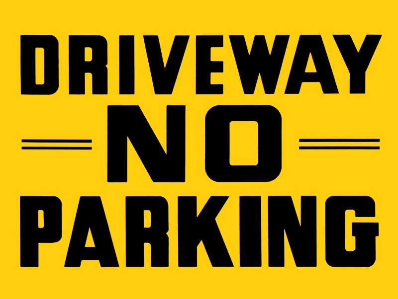 driveway no parking re