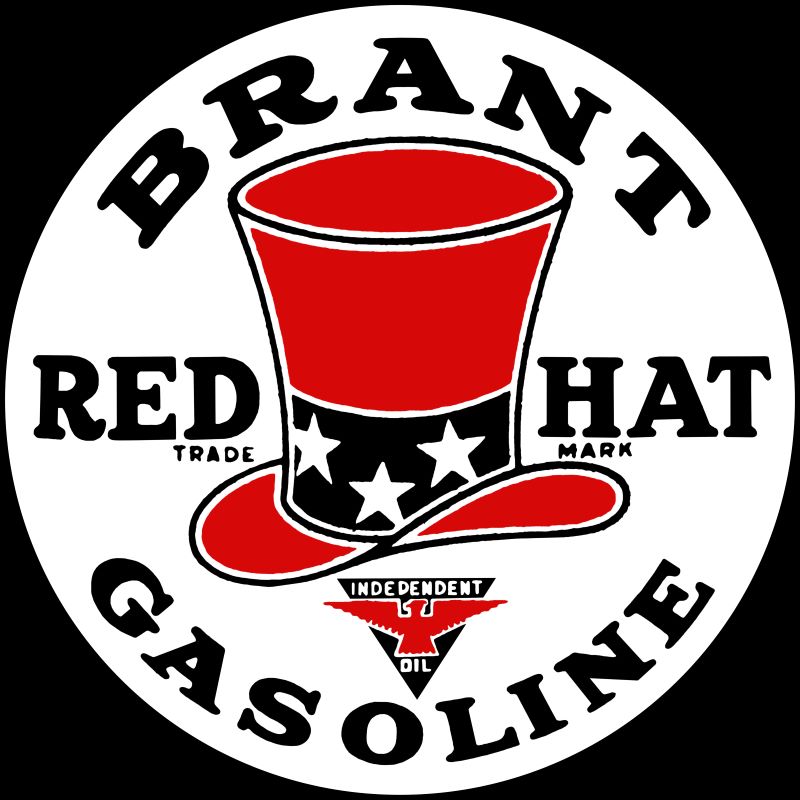 brant red hat round