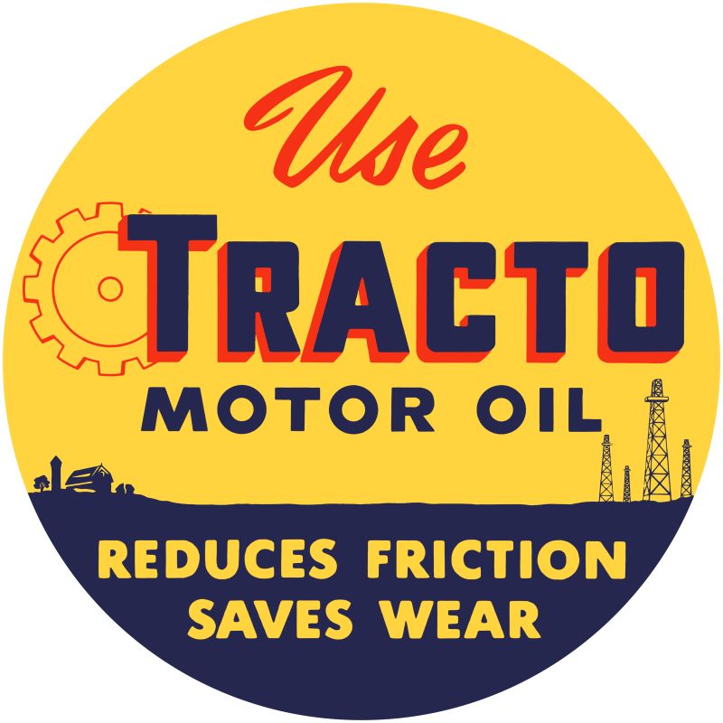 tractor motor oil round