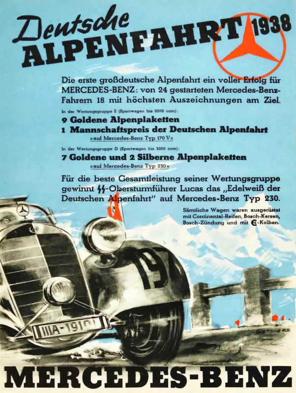 1938 mercedes alpenfahrt