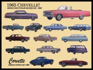 1965 Chevrolet Chevelle Dealership Style NEW Metal Sign: 12 x 16" Free Shipping - Image 1