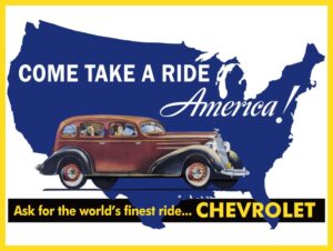 Chevrolet Automobiles: The World's Finest Ride Collectible NEW Metal Sign: 12 x 16" Free Shipping - Image 1